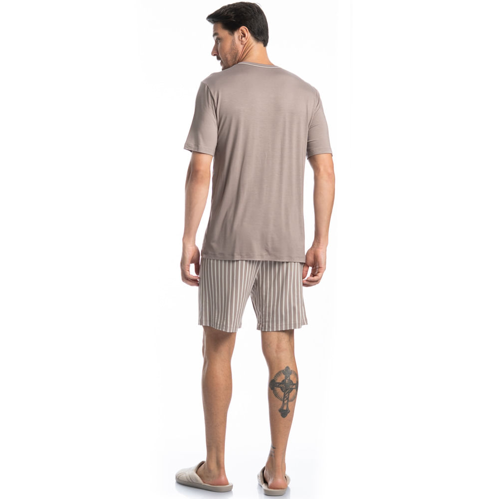 Pijama Masculino Curto Mateo Tombini - Imagem 4 - Mobile