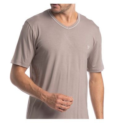 Pijama Masculino Curto Decote V Mateo Tombini - Imagem 5 - Mobile