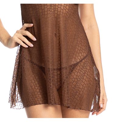 Camisola Em Renda Com Calcinha Cleo - Imagem 5 - Mobile