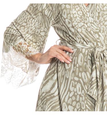Robe Feminino Curto Com Renda Leona - Imagem 5 - Mobile