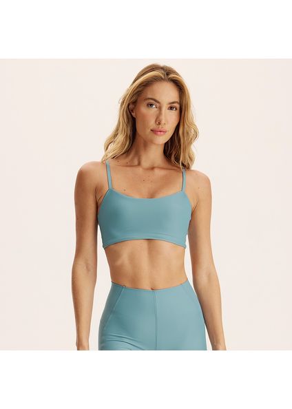 Top Alcinha Curve Glide Vivame Azul - Imagem 1