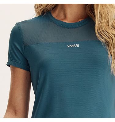 Camiseta Feminina Com Tela Dry-move Rebound Vivame - Imagem 5 - Mobile