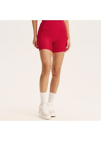 Shorts Médio Comfort Shape Com 2 Bolsos Rebound Vivame Vermelho - Imagem 1