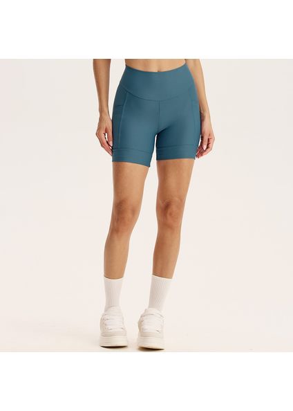 Shorts Médio Comfort Shape Com 2 Bolsos Rebound Vivame Azul-2 - Imagem 1