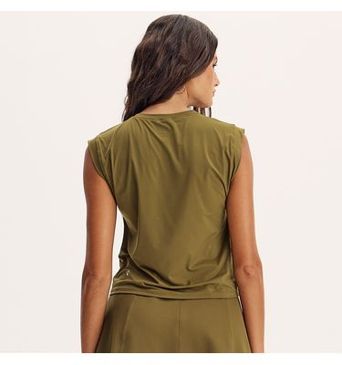 Regata Feminina Crop Muscle Align Vivame - Imagem 2 - Mobile
