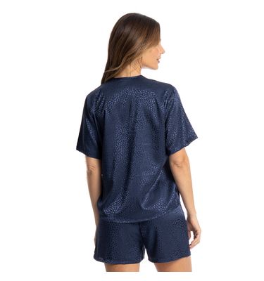 Pijama Feminino Curto Americano Marina - Imagem 2 - Mobile