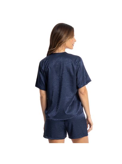 Pijama Feminino Curto Americano Marina - Imagem 2 - Desktop
