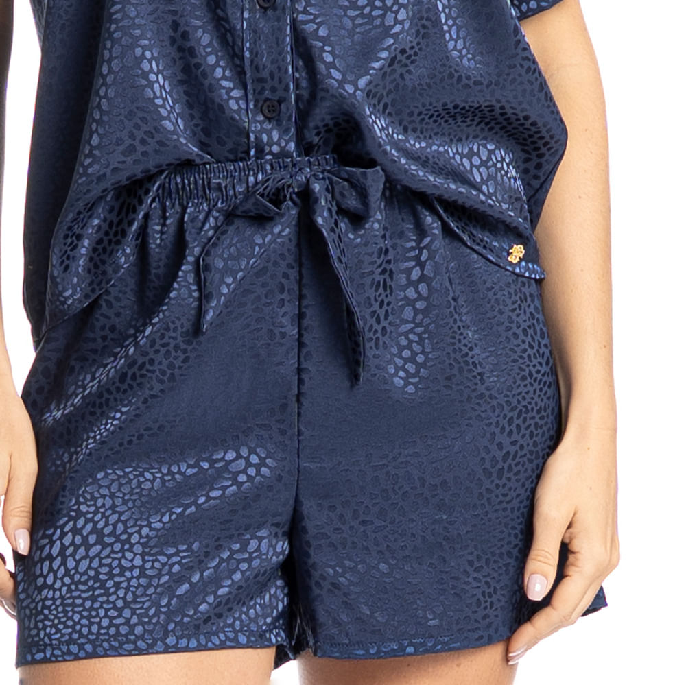Pijama Feminino Curto Americano Marina - Imagem 5 - Mobile