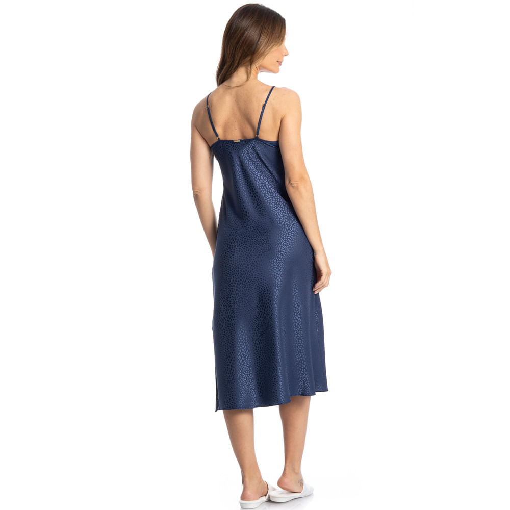 Camisola Midi Em Cetim Marina - Imagem 4 - Mobile
