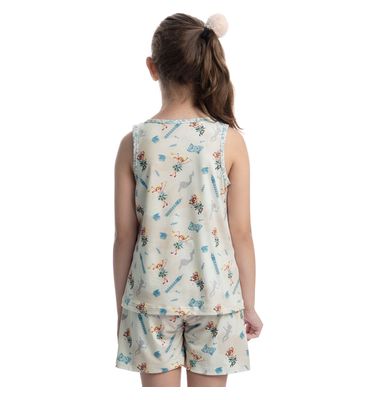 Pijama Infantil Curto Regata Sininho - Imagem 2 - Mobile