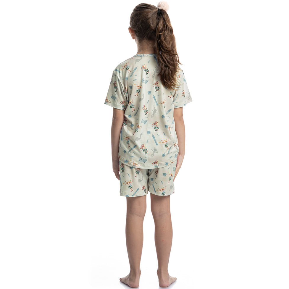 Pijama Curto Infantil Sininho - Imagem 4 - Mobile