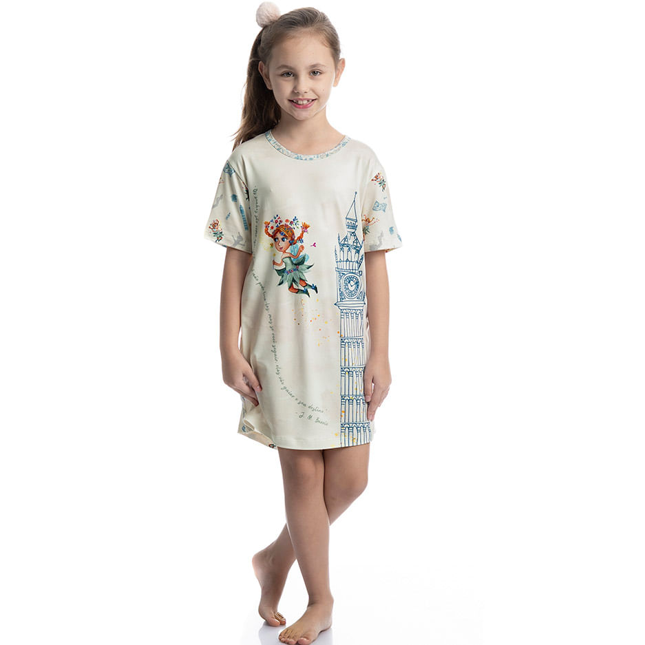 Camisão Curto Infantil Sininho - Imagem 3 - Mobile