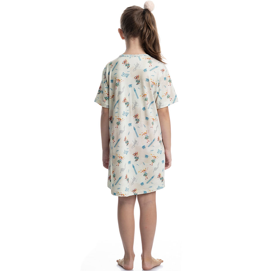Camisão Curto Infantil Sininho - Imagem 4 - Mobile