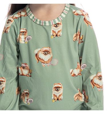 Pijama Infantil Longo Lyla Sports - Imagem 2 - Mobile