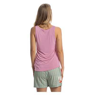 Pijama Feminino Curto Regata Lyla Sports - Imagem 2 - Mobile