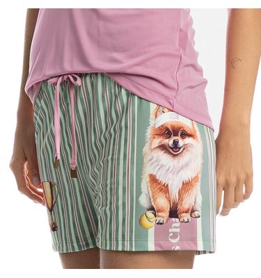 Pijama Feminino Curto Regata Lyla Sports - Imagem 5 - Mobile