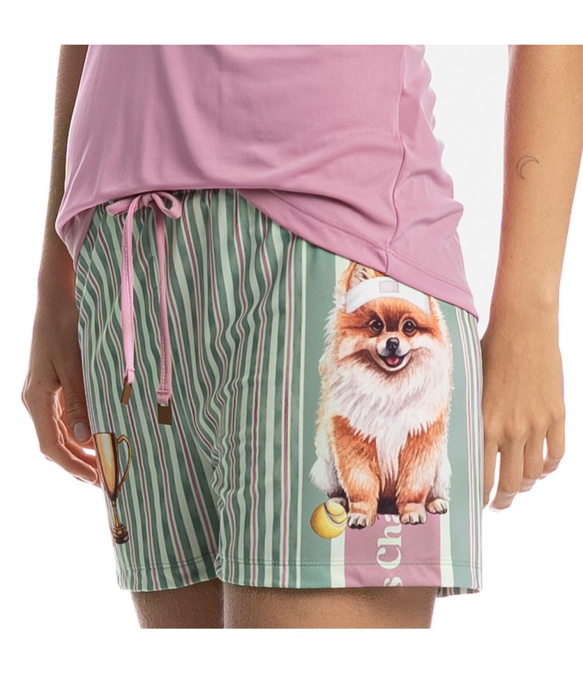 Pijama Feminino Curto Regata Lyla Sports - Imagem 5 - Desktop