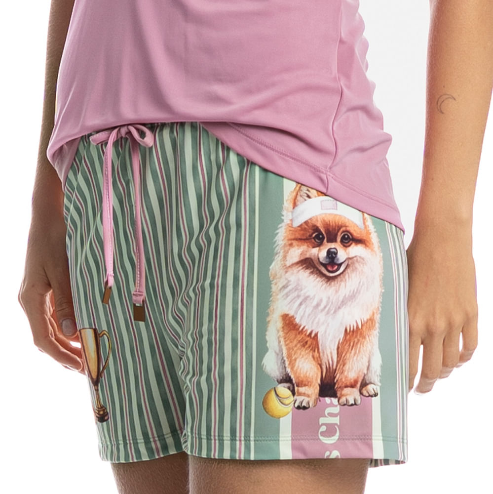 Pijama Feminino Curto Regata Lyla Sports - Imagem 5 - Mobile