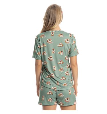Pijama Curto Lyla Sports - Imagem 2 - Mobile