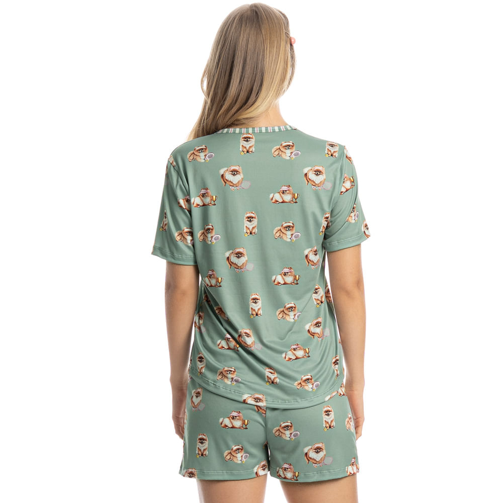 Pijama Curto Lyla Sports - Imagem 2 - Mobile