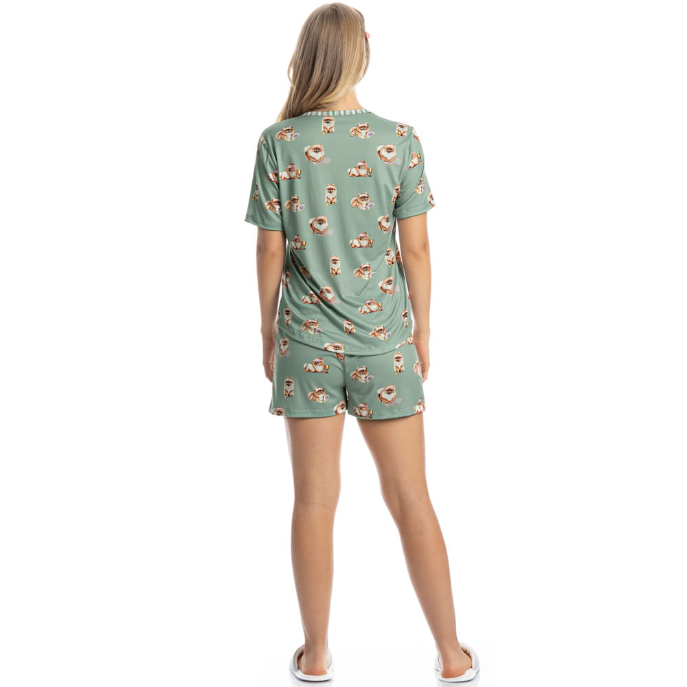 Pijama Curto Lyla Sports - Imagem 4 - Mobile