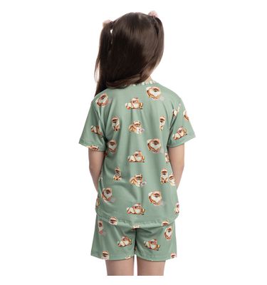Pijama Curto Infantil Lyla Sports - Imagem 2 - Mobile