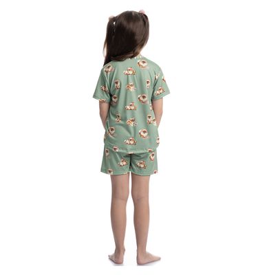 Pijama Curto Infantil Lyla Sports - Imagem 4 - Mobile