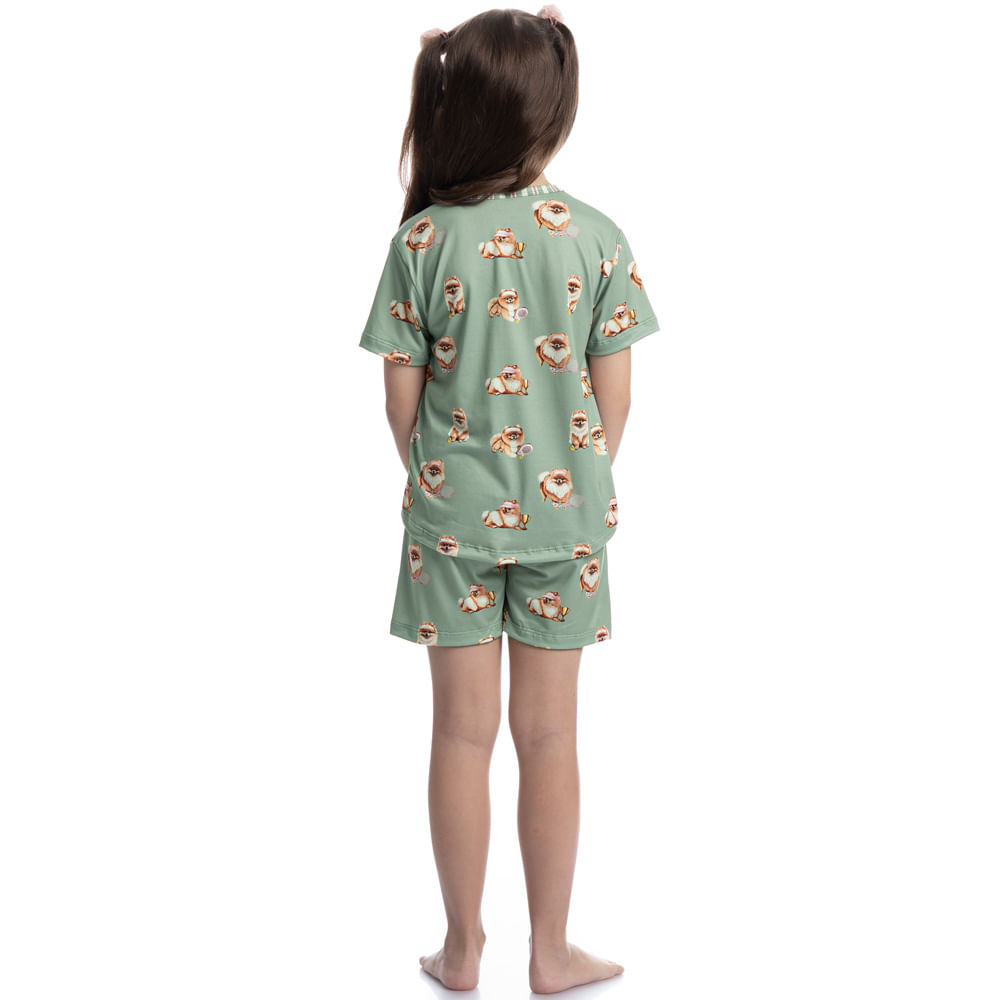 Pijama Curto Infantil Lyla Sports - Imagem 4 - Mobile
