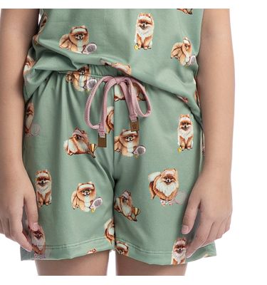 Pijama Curto Infantil Lyla Sports - Imagem 5 - Mobile