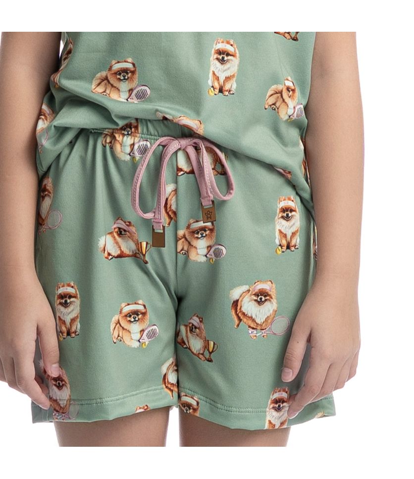 Pijama Curto Infantil Lyla Sports - Imagem 5 - Desktop
