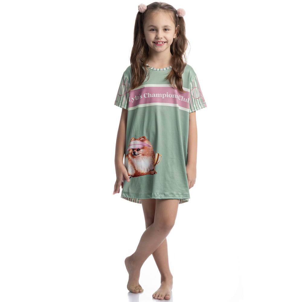 Camisão Curto Infantil Lyla Sports - Imagem 3 - Mobile