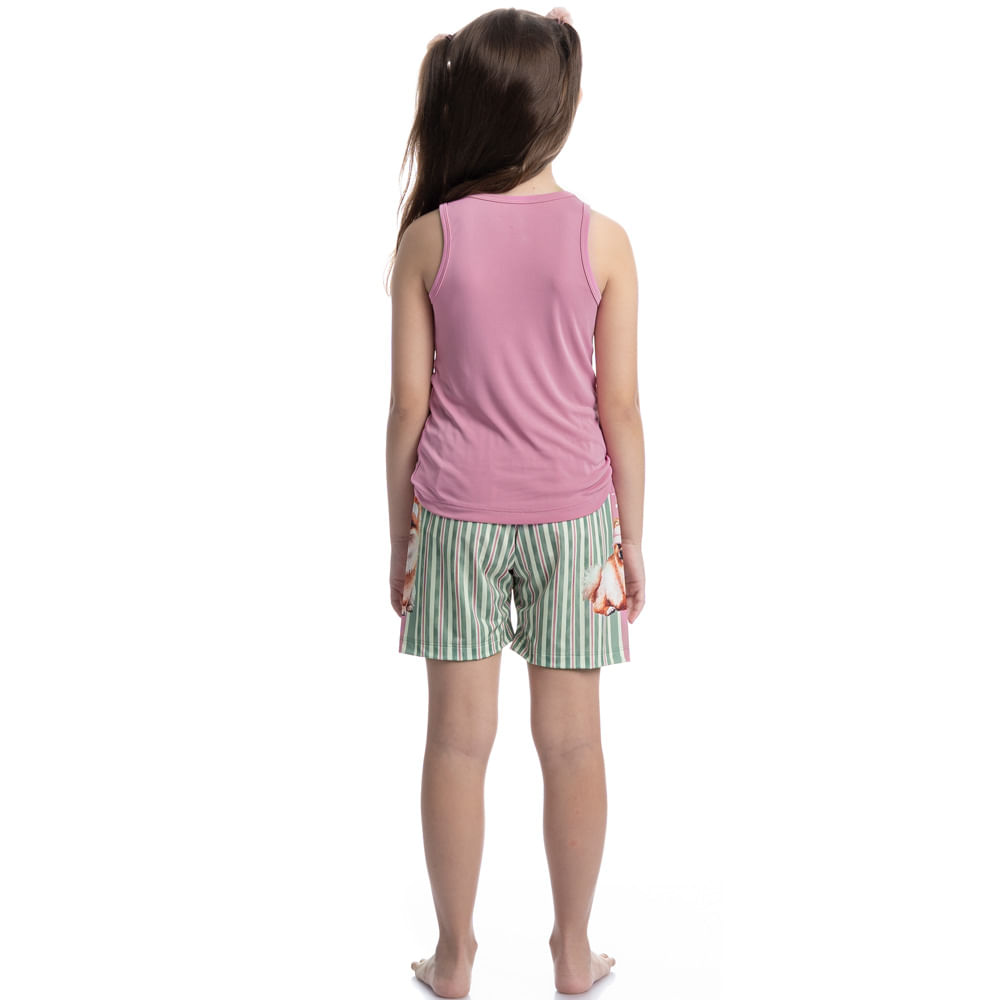 Pijama Infantil Curto Regata Lyla Sports - Imagem 4 - Mobile