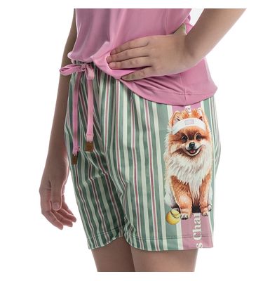 Pijama Infantil Curto Regata Lyla Sports - Imagem 5 - Mobile