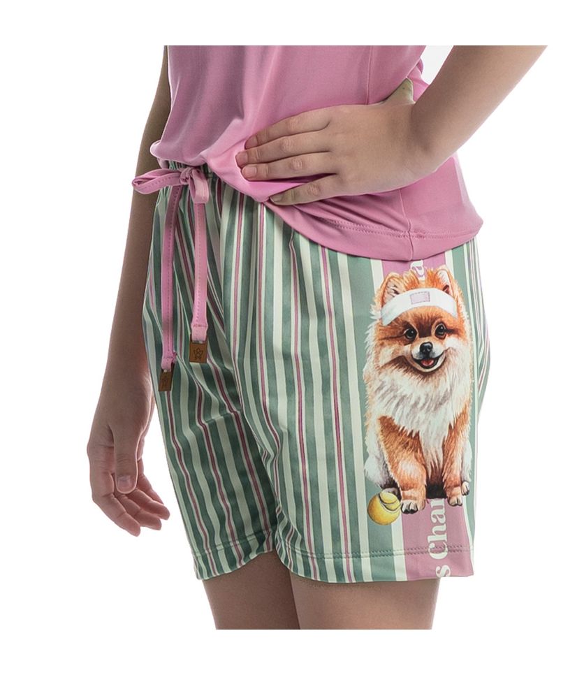 Pijama Infantil Curto Regata Lyla Sports - Imagem 5 - Desktop