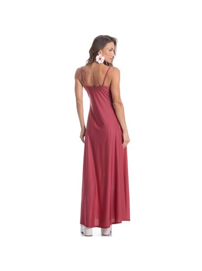 Vestido Longo Com Argola Romã - Imagem 4 - Desktop
