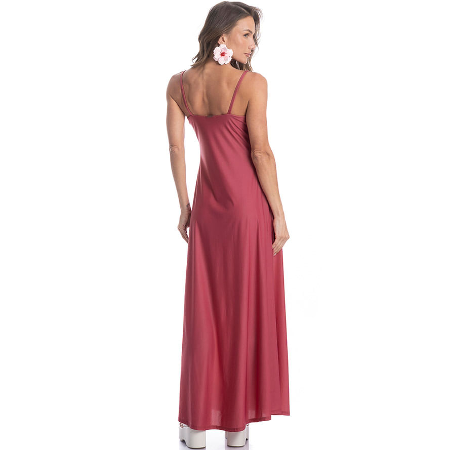 Vestido Longo Com Argola Romã - Imagem 4 - Mobile