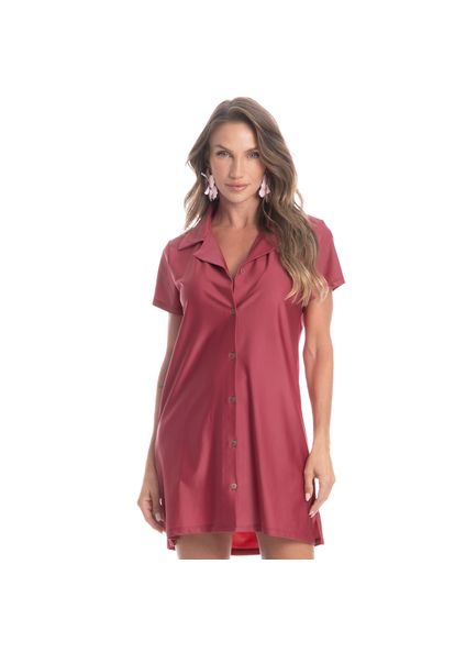 Chemise Curta Romã Rosa - Imagem 1