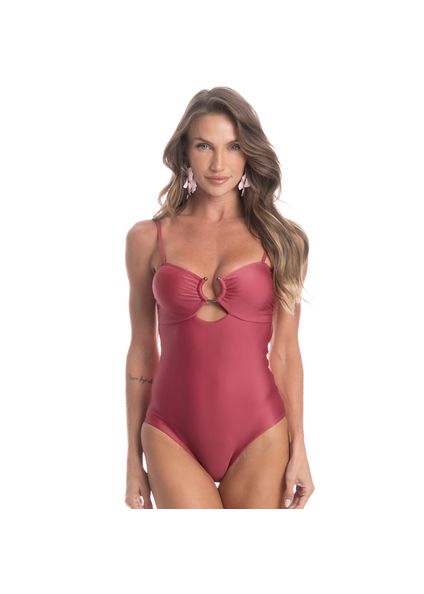 Maiô Com Argola Romã Rosa - Imagem 1