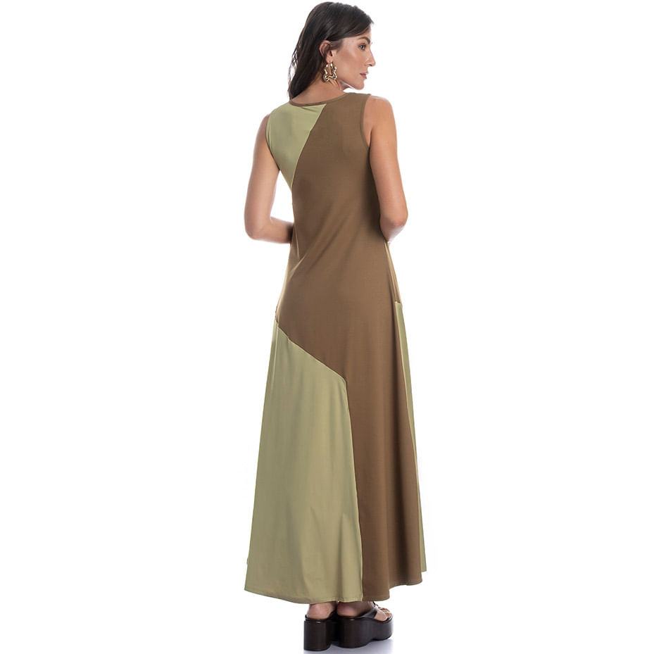 Vestido Bicolor Duomare - Imagem 4 - Mobile