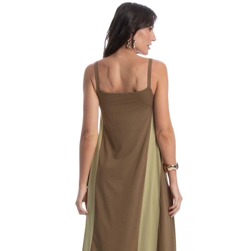 Vestido Amplo Duomare Marrom - Imagem 2