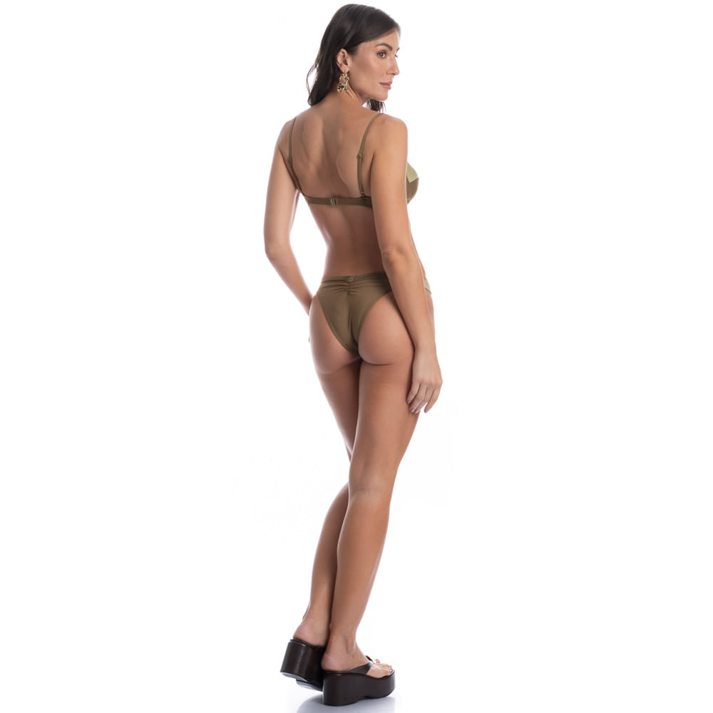 Biquíni Corset Slim Tira Média Bicolor Duomare - Imagem 4 - Mobile