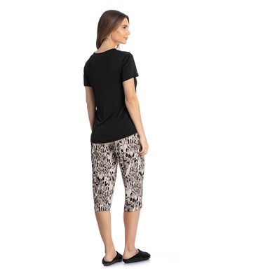 Pijama Feminino Pescador Com Renda Betina - Imagem 4 - Mobile