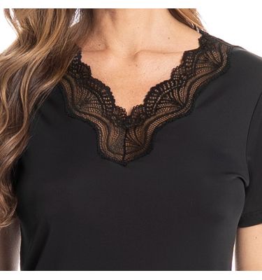 Pijama Feminino Pescador Com Renda Betina - Imagem 5 - Mobile