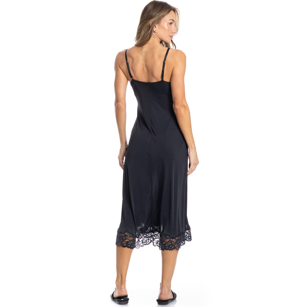 Camisola Midi Com Renda Manu - Imagem 4 - Mobile