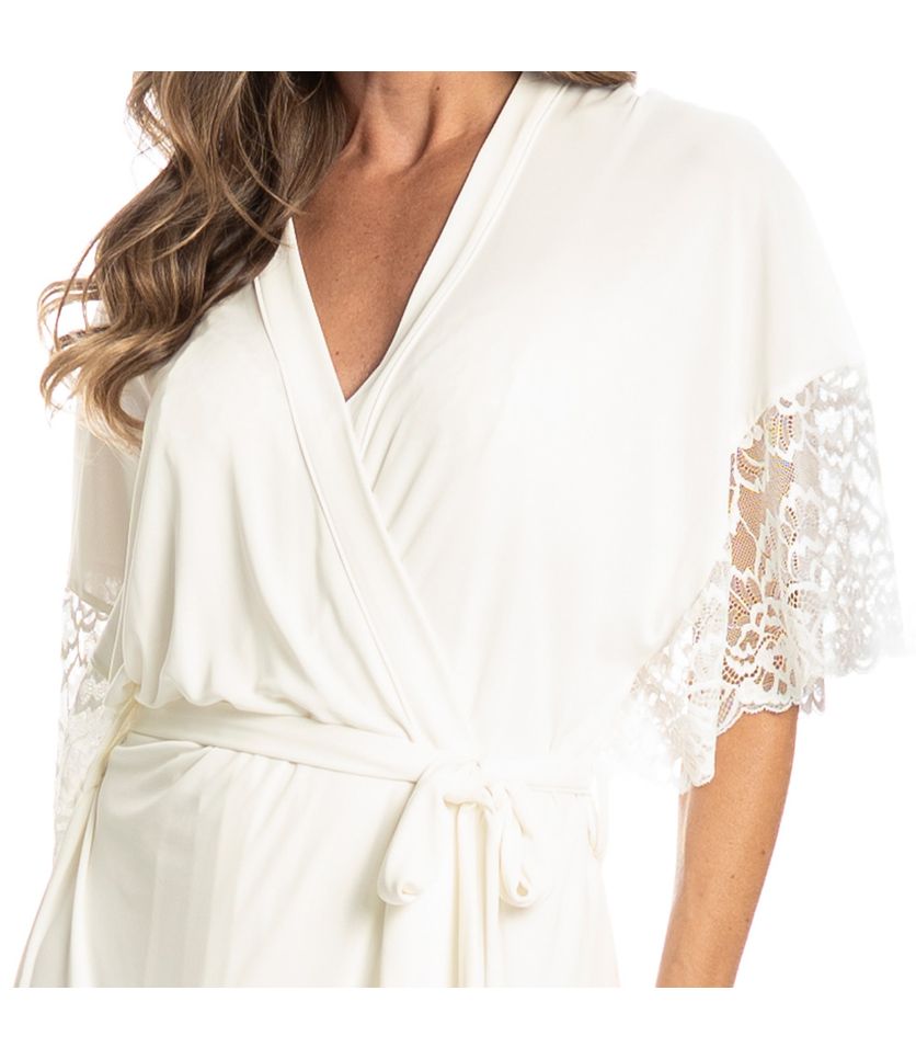 Robe Feminino Curto Com Renda Manu - Imagem 5 - Desktop