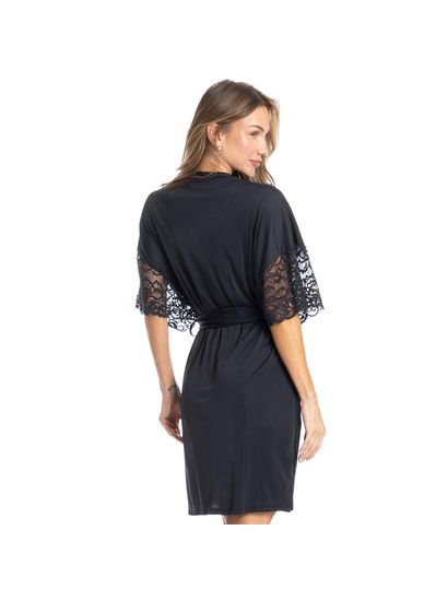 Robe Feminino Curto Com Renda Manu - Imagem 2 - Desktop
