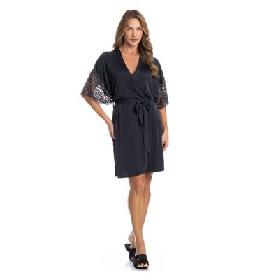 Robe Feminino Curto Com Renda Manu - Imagem 3 - Mobile