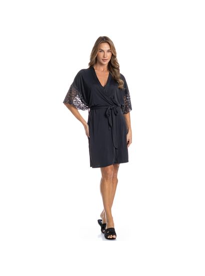 Robe Feminino Curto Com Renda Manu - Imagem 3 - Desktop