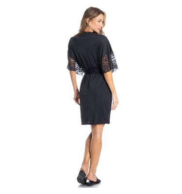 Robe Feminino Curto Com Renda Manu - Imagem 4 - Mobile