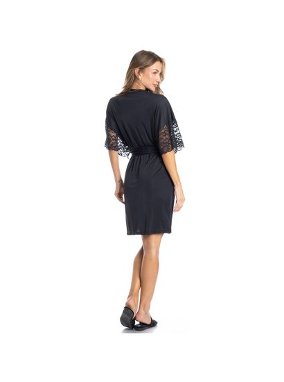 Robe Feminino Curto Com Renda Manu - Imagem 4 - Desktop